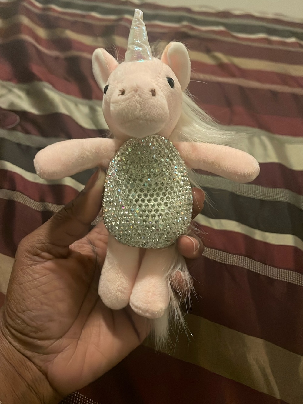 Windsor Pink Unicorn Plush with Sparkling Sequin Belly